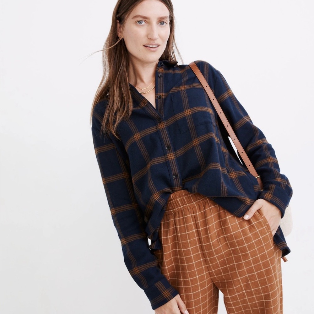 Madewell flannel shirt plaid shirt